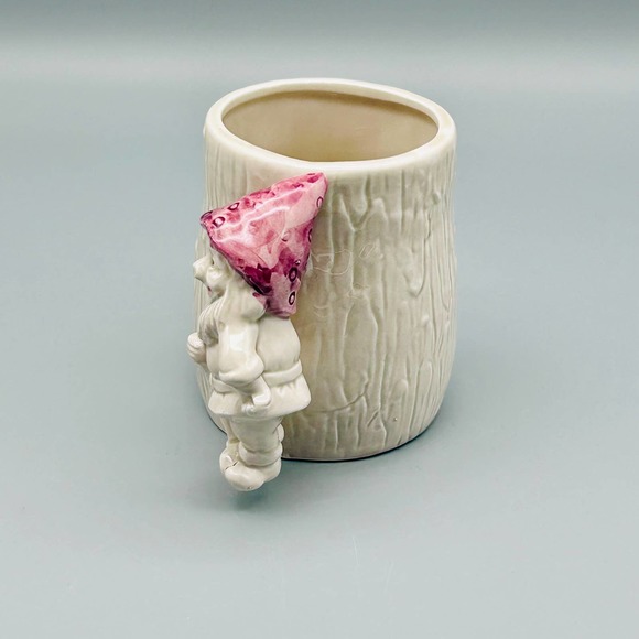 Enesco 1979 Ceramic Tree Stump Gnome Handled Cup. - Picture 3 of 8